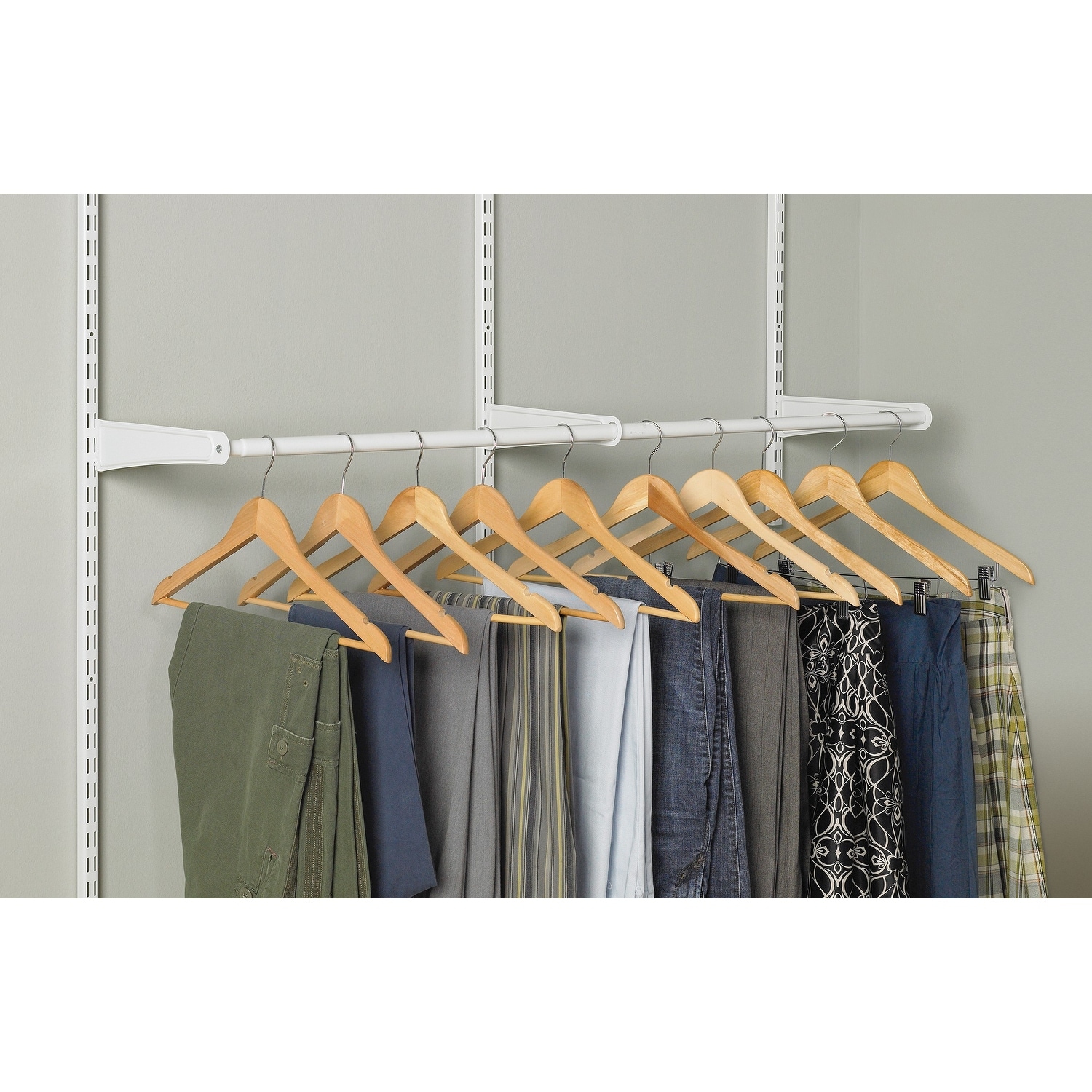 ClosetMaid ShelfTrack 24 - 48 inch Adjustable Hang Rod - Bed Bath
