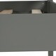 preview thumbnail 7 of 7, Gray Playhouse Inspired Twin-Over-Twin Bunk Bed with Roof, Window, Guardrail, Ladder