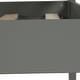 preview thumbnail 7 of 7, Gray Playhouse Inspired Twin-Over-Twin Bunk Bed with Roof