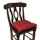 preview thumbnail 37 of 66, Klear Vu Gripper Tyson Dining Chair Cushion Set Set of 4 - Flame