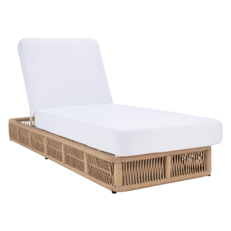 SAFAVIEH Outdoor Tinna Sun Lounger - 75"W x 25"D x 13"H