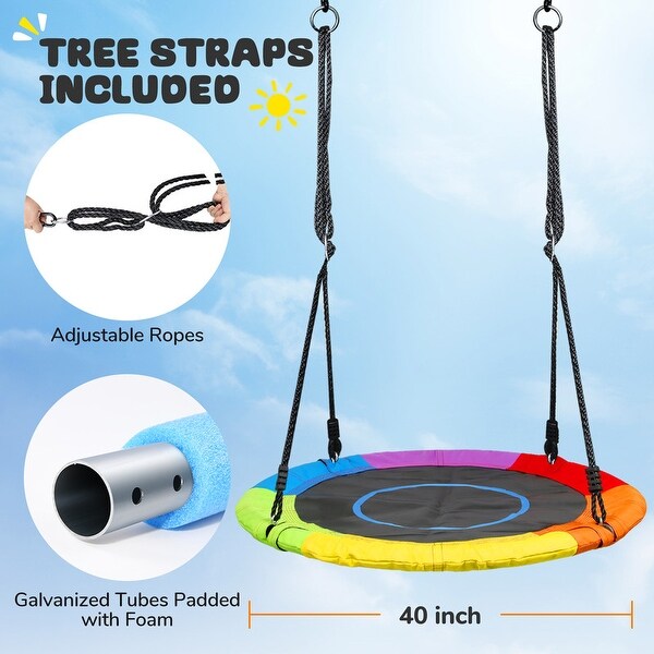 40'' Trekassy 700lb Saucer Tree Swing for Kids Adults 900D Oxford