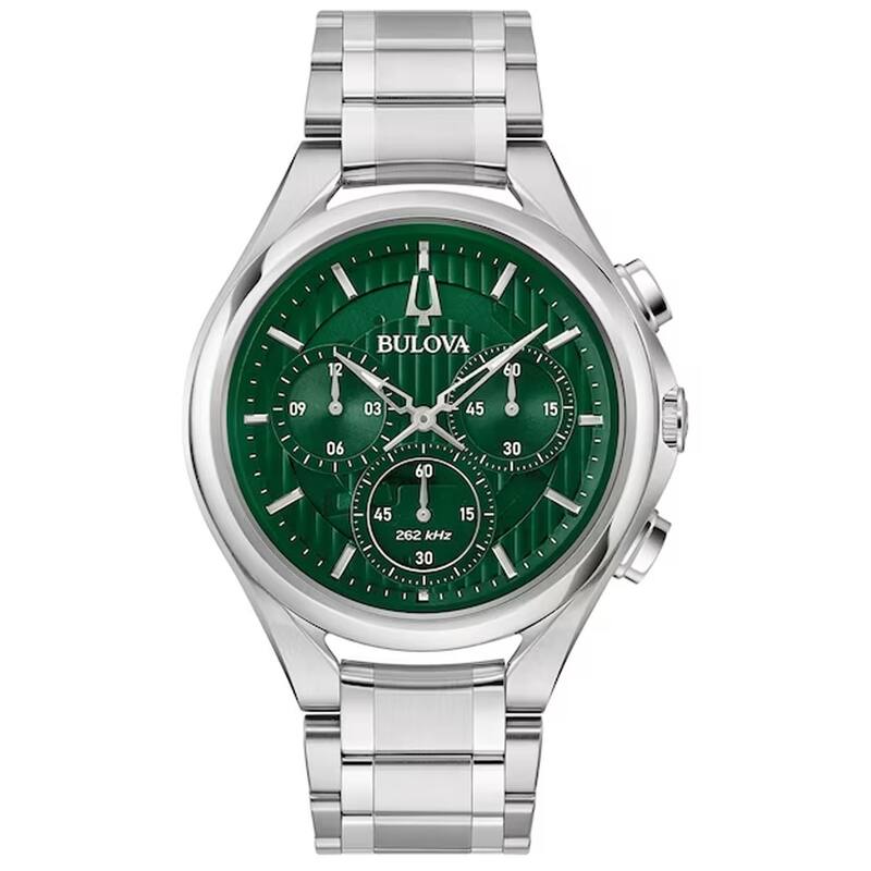Bulova Men's Curv Green Dial Watch - 96A297 - 6 (36)