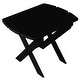 preview thumbnail 8 of 17, Pine Folding Oval End Table Black