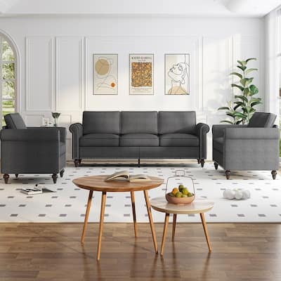 Mixoy Sectional Sleeper Sofa,Single Couch & Loveseat Couch &3 Seater Sofa, DIY Combination for Living Room