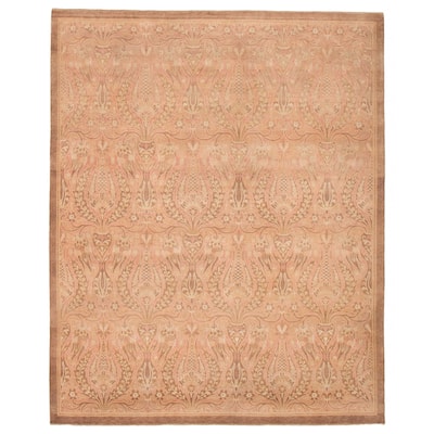 ECARPETGALLERY Hand-knotted Peshawar Finest Brown, Salmon Wool Rug - 7'11 x 9'10