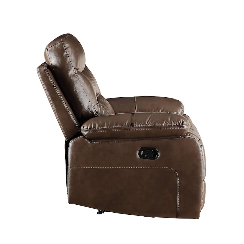Graton Brown Motion Sofa with Tufted