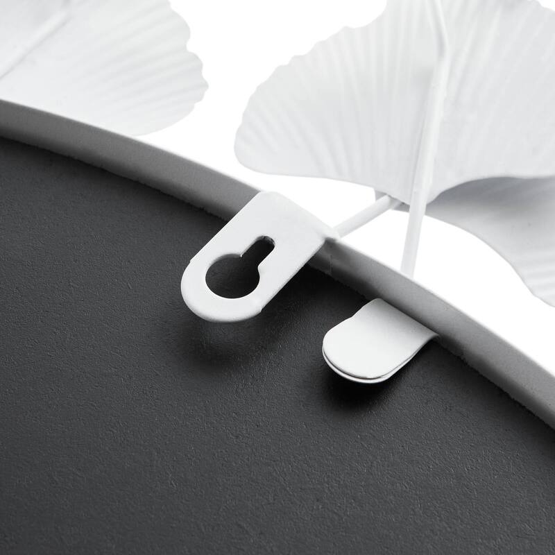 30.5" Ginkgo Leaf Round Wall Mirror 30.5 Inch Martha Stewart