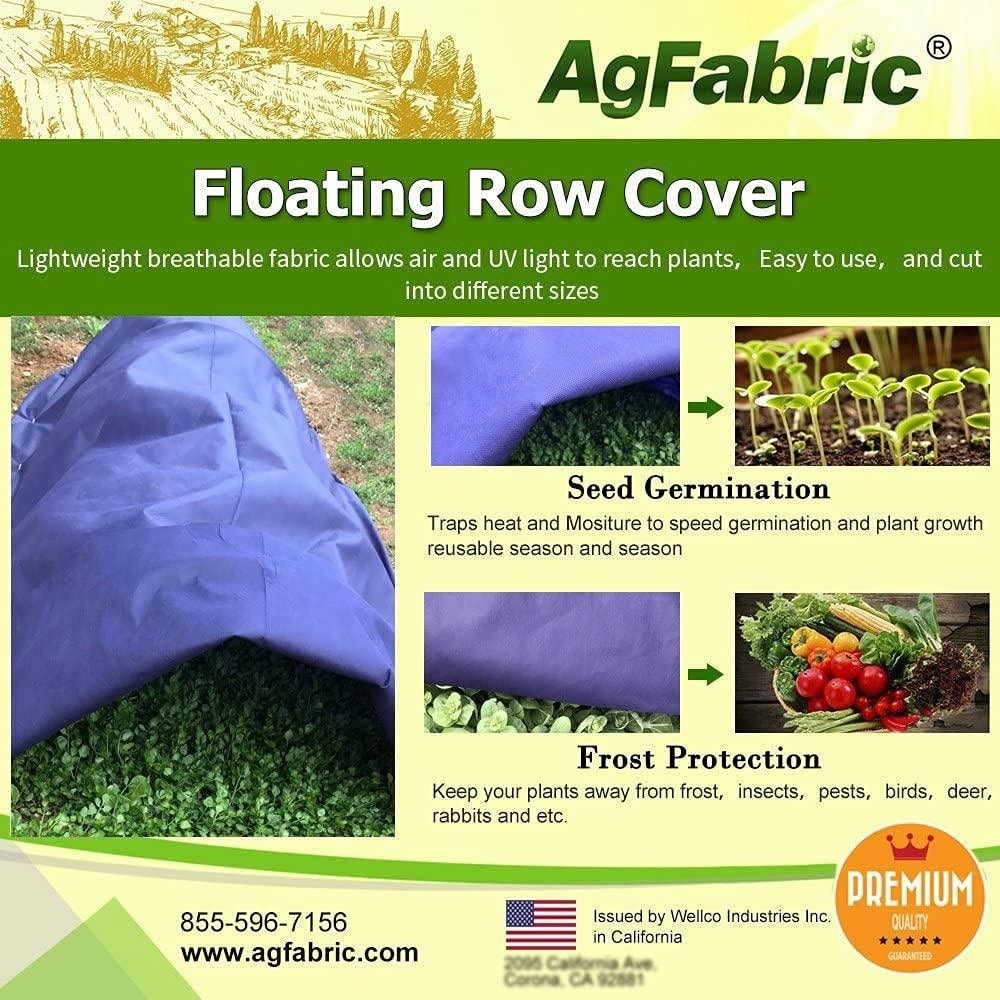 Frost Blanket 0.9oz 6x30FT Floating Row Crop Cover Garden Fabric Cover 