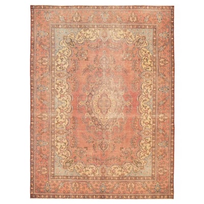 ECARPETGALLERY Hand-knotted Antalya Vintage Dark Copper Wool Rug - 8'0 x 11'1