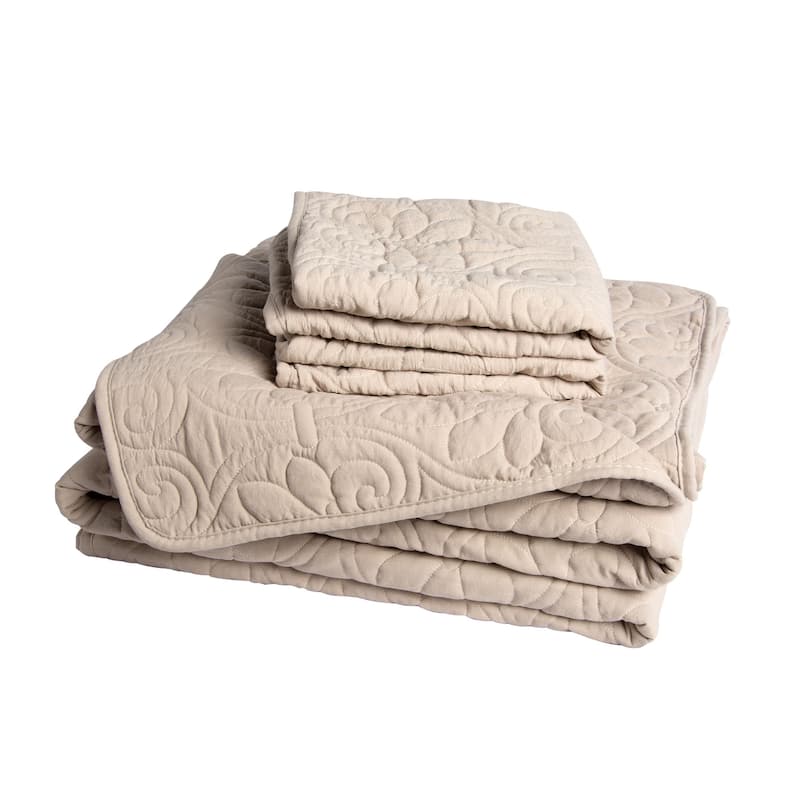 3-Piece Reversible Ultra Lighweight Coverlet Premium Microfiber Bedspread Quilt Set