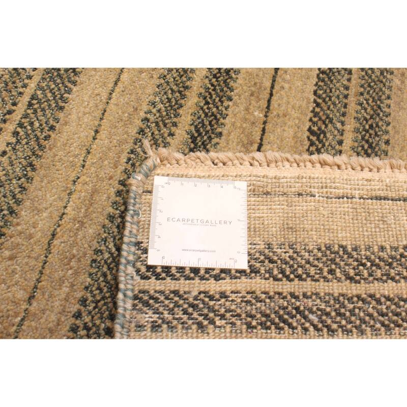 ECARPETGALLERY Hand-knotted Peshawar Ziegler Khaki Wool Rug - 4'2 x 6'3