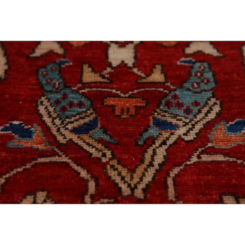 Vegetable Dye Ziegler Oriental Rug Hand-Knotted Wool Carpet - 8'11"x 11'9"