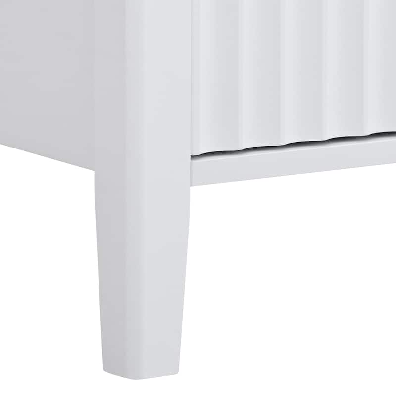 Classic Style Wooden Storage Cabinet - Timeless Design with Metal Handles.