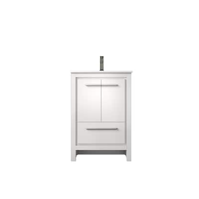 Lafarre Bath Vanity Quartz Top, Sink and Gun Metal Faucet