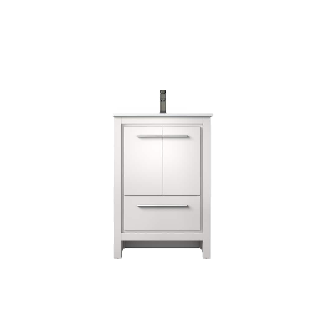 Lafarre Bath Vanity Quartz Top, Sink and Gun Metal Faucet