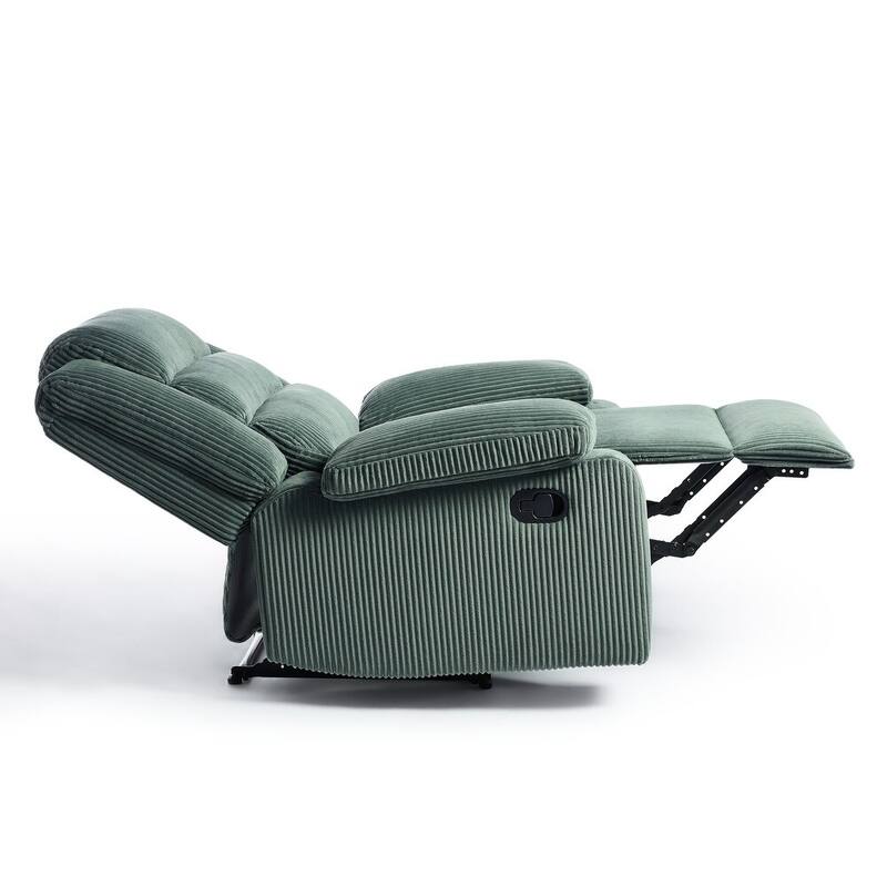 Modern 36'' W Cotton/ Corduroy Push Back Manual Recliner Chair