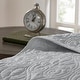 preview thumbnail 55 of 132, Madison Park Mansfield Reversible Oversized 3-piece Solid Texture Bedspread Quilt Set with Matching Shams