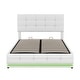 preview thumbnail 15 of 16, Full Size Tufted Upholstered Platform Bed with Hydraulic Storage System,PU Storage Bed with LED Lights and USB charger