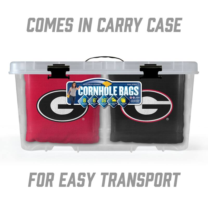 Georgia Bulldogs NCAA Dual Sided Pro Stop & Slide Cornhole Bags