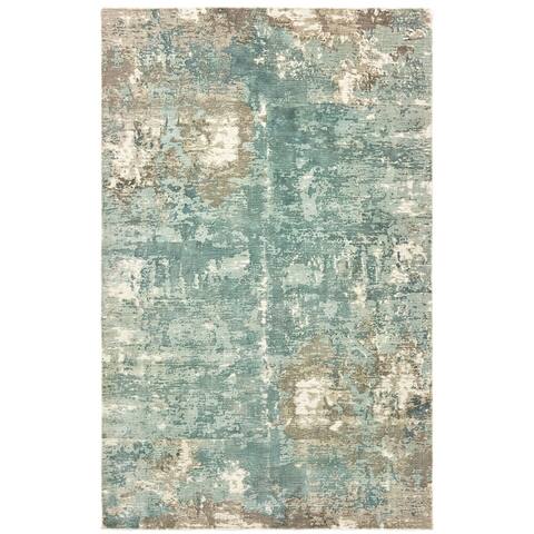 Francesca Handcrafted Distressed Hi-Low Detail Area Rug