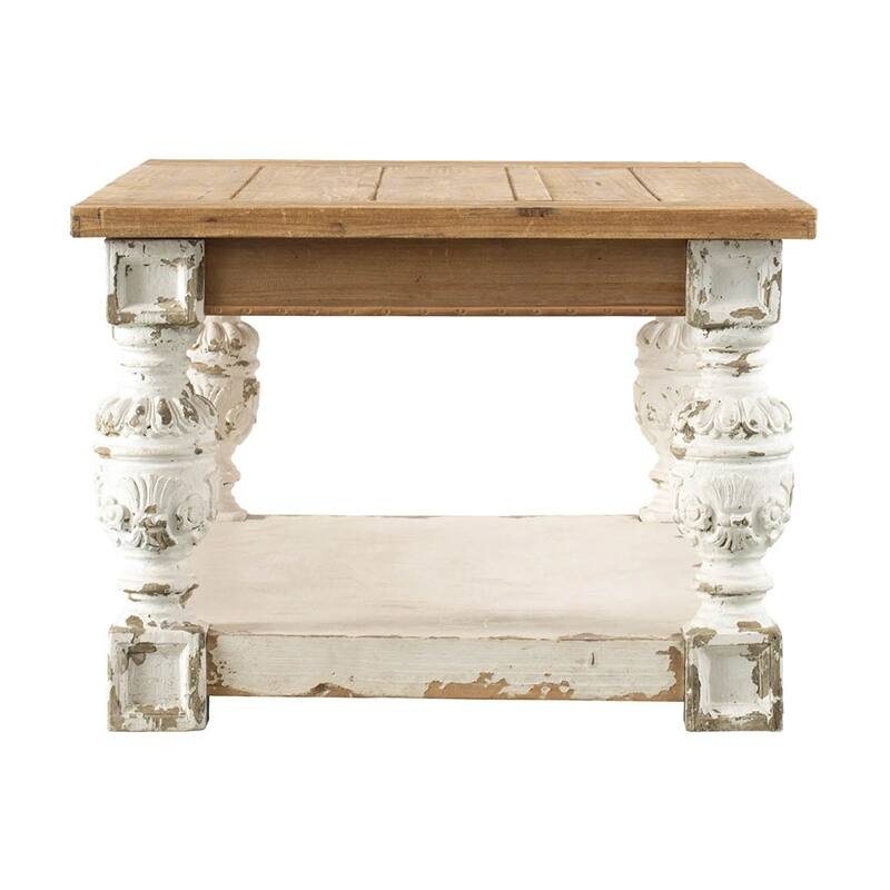 Rectangle Coffee Wooden Coffee Table, French Country Coffee Table