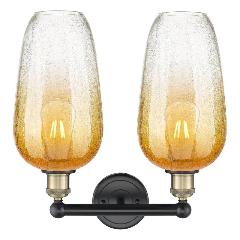 Innovations Lighting Endless Possibilities Edison - Brookhaven Flute - 2 Light 16" Bath Vanity Light