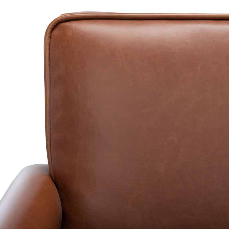 SAFAVIEH Suri Mid-Century Walnut Wood Arm Chair - 23.2" Wx 24" L x 29.9" H