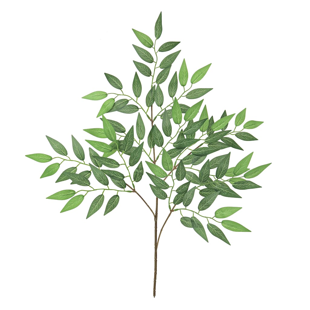 Set of 24 Artificial Italian Ruscus Smilax Leaf Stem Plant Greenery Foliage Spray Branch 27in - 27" L x 20" W x 0.25" DP