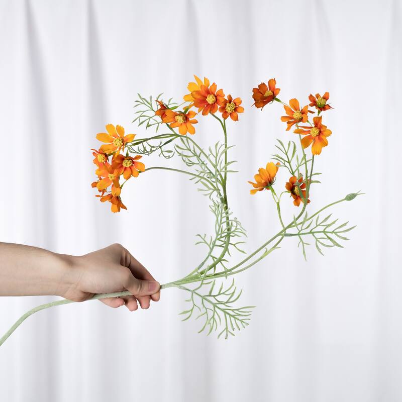 Silk Decorative Artificial Starry Sky Cosmos(Pack of 1 Branch)