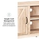 preview thumbnail 45 of 98, Middlebrook Firebranch 58-inch Barn Door TV Stand