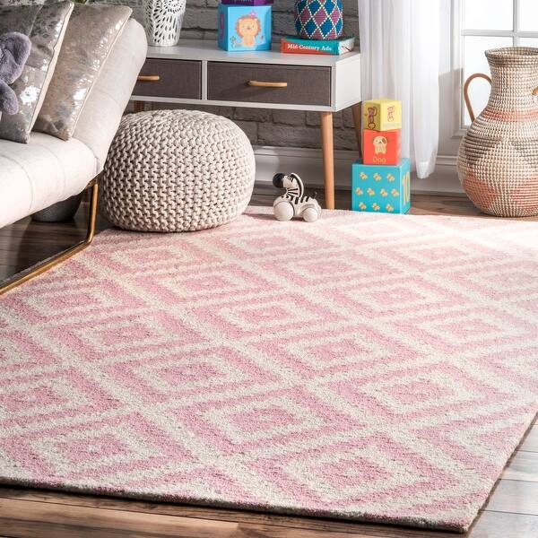 nuLOOM Blush Hand Tufted Wool Runner Rug Pink 2' 6 x 8' nuLOOM Blush Hand Tufted Wool Runner Rug Pink 2' 6 x 8'