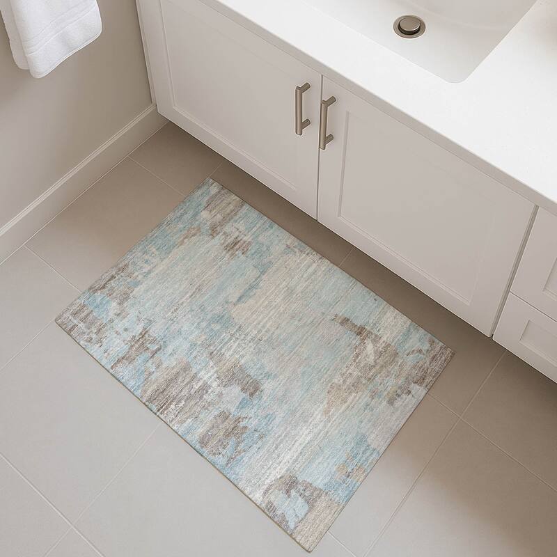 Machine Washable Indoor/ Outdoor Chic Veta Chantille Rug