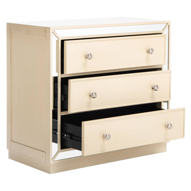 SAFAVIEH Amey Mirrored 3-Drawer Chest
