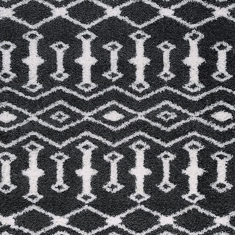 Joy Shag Mediterranean Geometric Indoor Area Rug