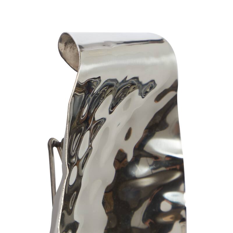 Stainless Steel Metal 2 Candle Wall Sconce - Set of 2 Silver - Roche River Decor - 6"W x 6"L x 19"H