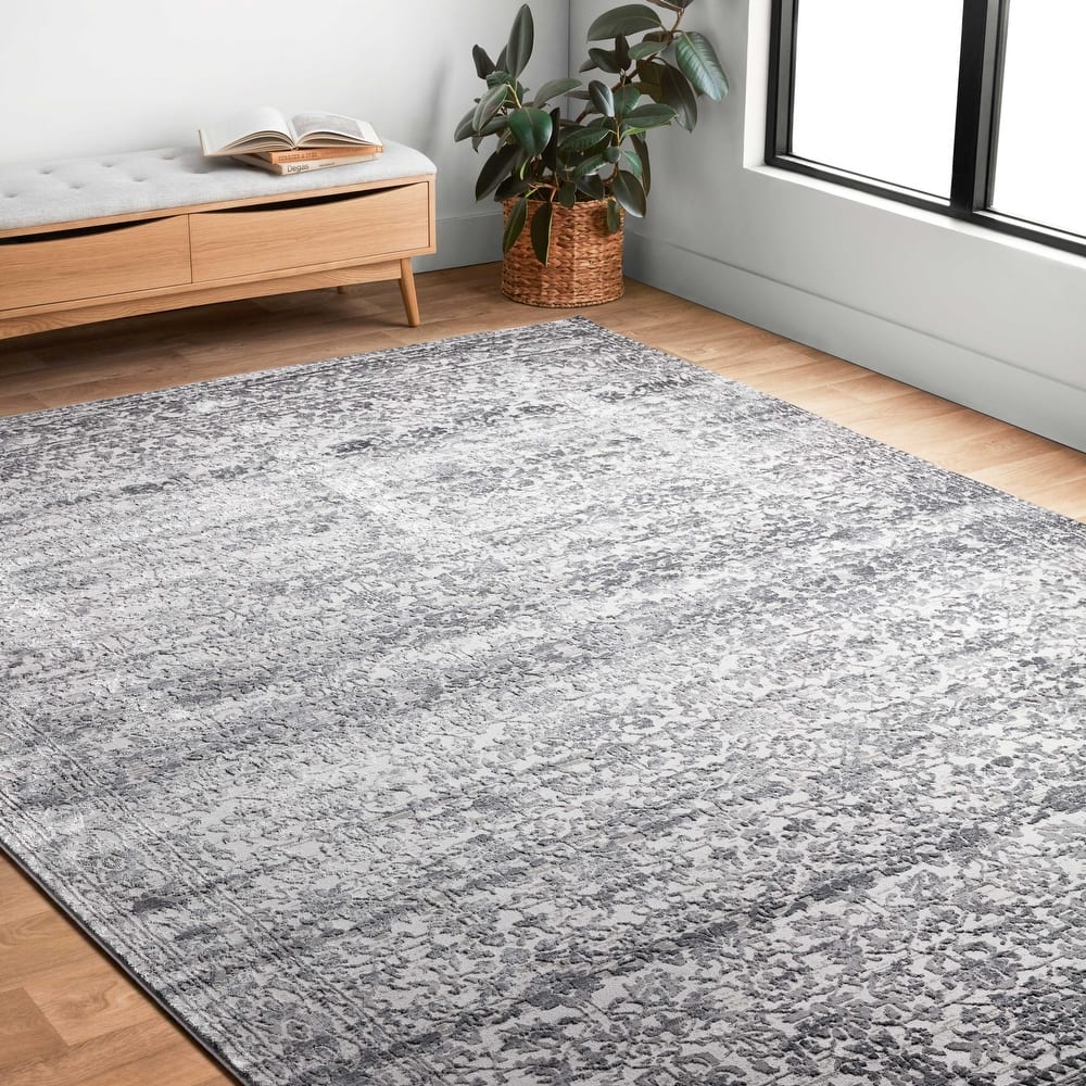 Alexander Home Mason Transitional Vintage Damask Rug