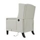preview thumbnail 32 of 54, Manual Adjustable WingBack Recliner Chair, with Foldable Side Table, USB Charging Ports, PushBack Reclining Chairs