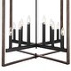 preview thumbnail 17 of 18, Acroma 12 Light Modern Farmhouse Rustic Pendant Chandelier-UL Certified