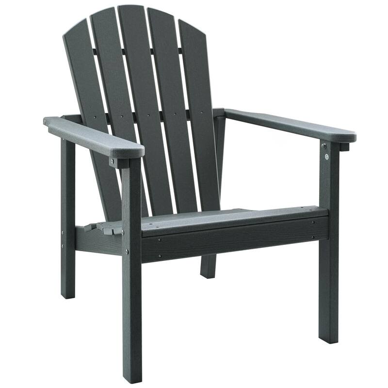 All Weather HDPE Stackable Adirondack Chair,Space-Saving Outdoor Patio Chair