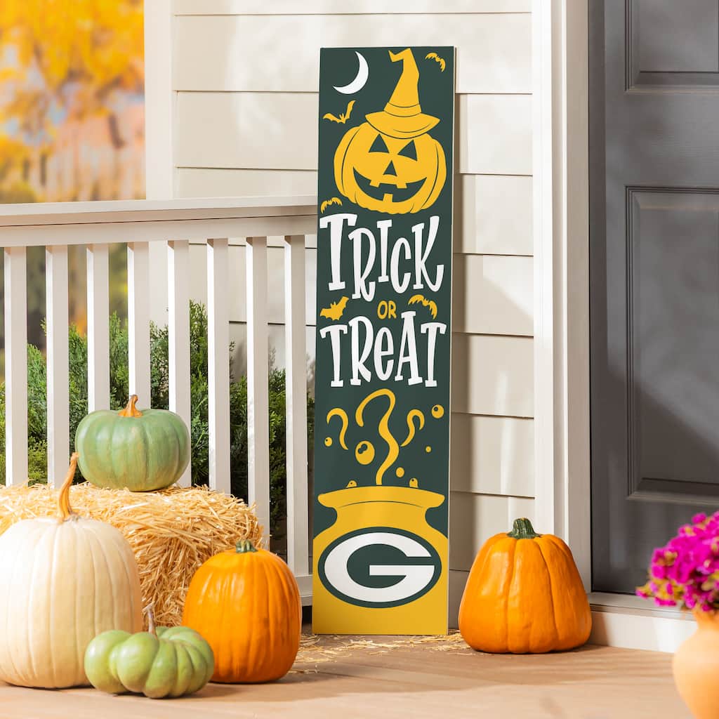 47" Double Sided Seasonal Porch Leaner, Green Bay Packers - 47" x 11.25"