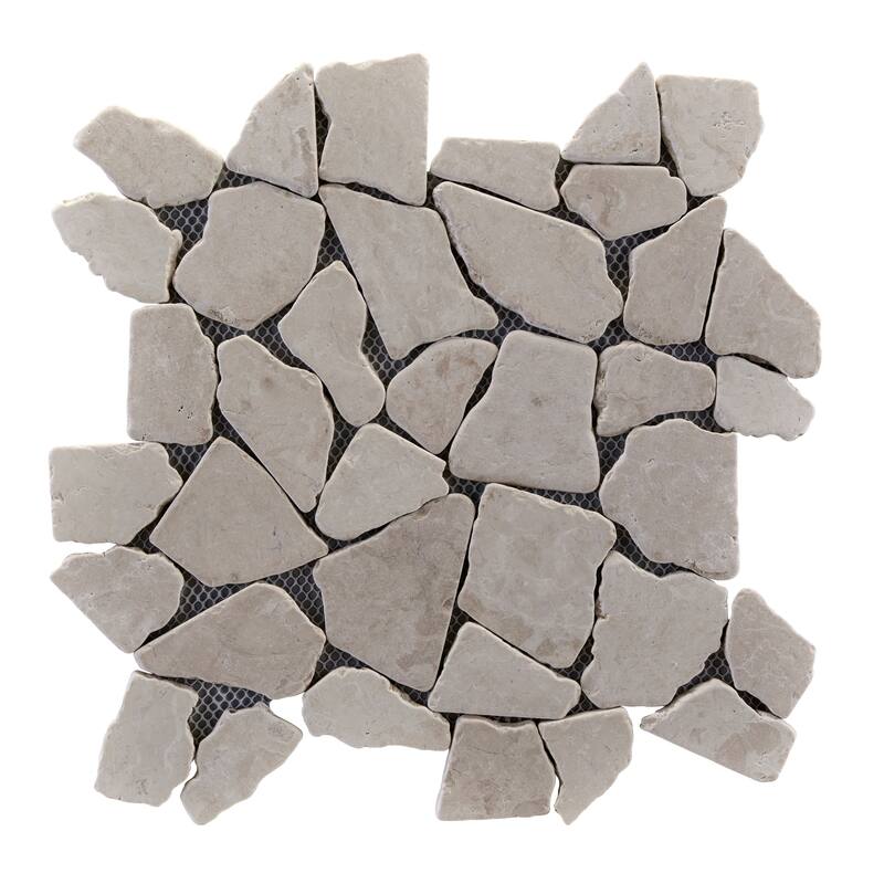 Full Eclectic 18 in. x 18 in. Marble Tumbled Wall and Floor Tile
