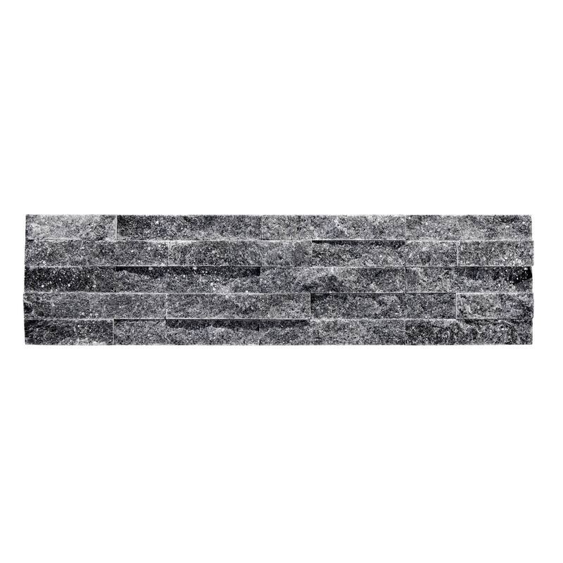 Slender Strip 3 in. x 12 in. Panel and 3 in. x 12 in. Corner Marble Wall Tile