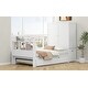 preview thumbnail 19 of 22, Twin Size Platform Bed with Twin Size Trundle and Footboard, Kids Bed Frame with Pull-Out Shelves and Storage Headboard, Grey