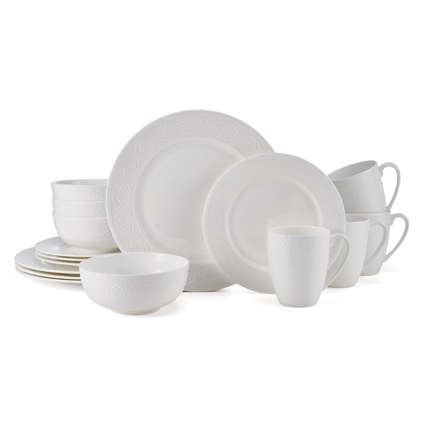 Mikasa Indira 16PC Dinnerware Set Service for 4 On Sale Bed