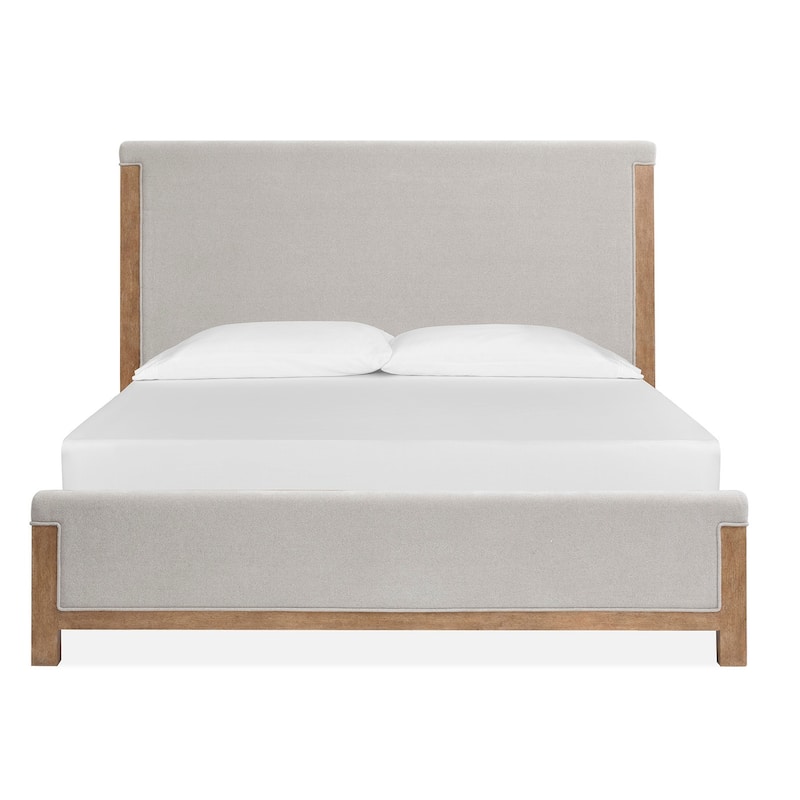 Magnussen Home Plum Creek Sierra Brown Upholstered Panel Bed