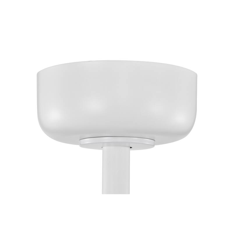 Maeve White Caged Lighted Ceiling Fan Fandelier 7-Blade Remote Control