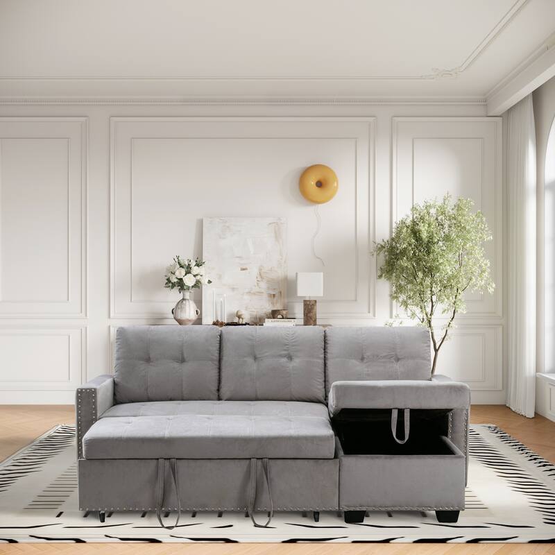 Reversible Storage Sleeper Sofa - Versatile Comfort