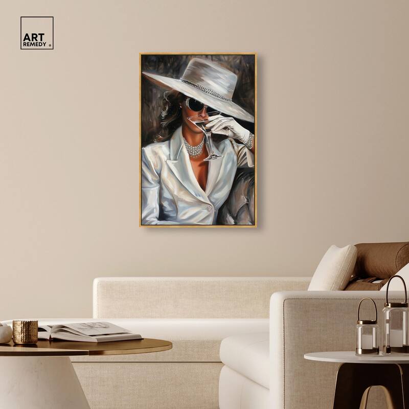 Time for a Martini Canvas by Art Remedy