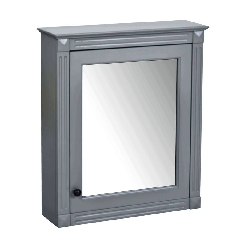 Wall Mounted Bathroom Storage Cabinet with Mirror, Adjustable Shelves, Soft Close Hinges, Over Toilet Space Saver